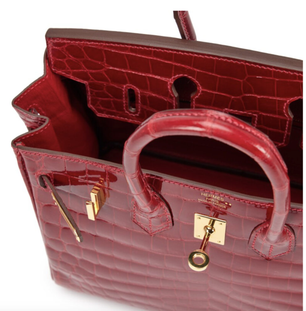 Croc-Embossed Designer Tote